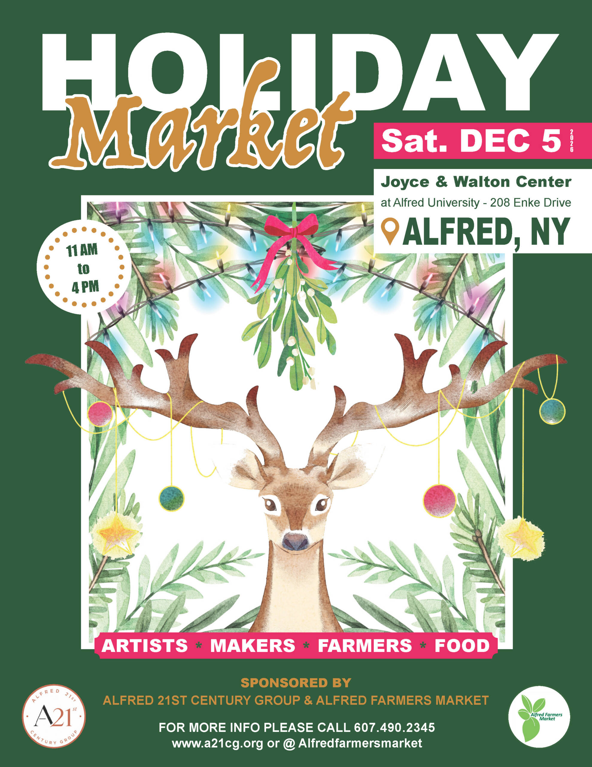ALFRED HOLIDAY MARKET 2026 POSTER